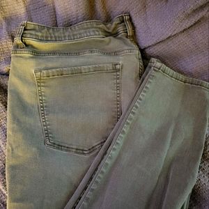 Olive Green Lane Bryant Jeans